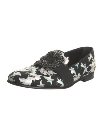 Manolo Blahnik Printed Loafers