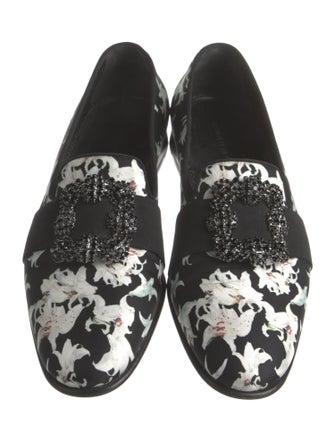 Manolo Blahnik Printed Loafers