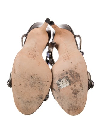 Manolo Blahnik Leather Slides