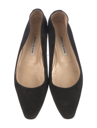 Manolo Blahnik Suede Flats