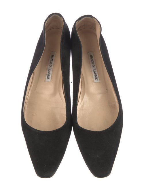 Manolo Blahnik Suede Flats