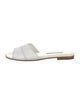 Manolo Blahnik Leather Slides