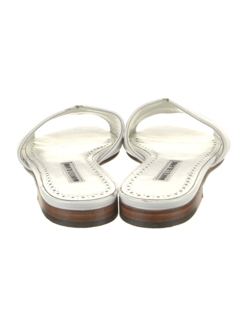 Manolo Blahnik Leather Slides