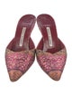 Manolo Blahnik Printed Mules