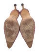 Manolo Blahnik Printed Mules