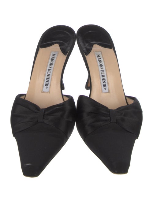 Manolo Blahnik Satin Mules
