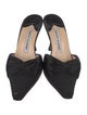 Manolo Blahnik Satin Mules