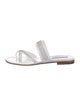 Manolo Blahnik Susa Leather Slides