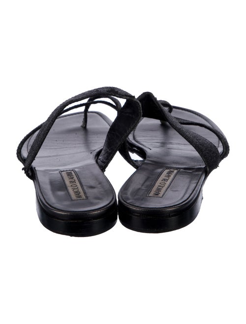 Manolo Blahnik Leather Slides