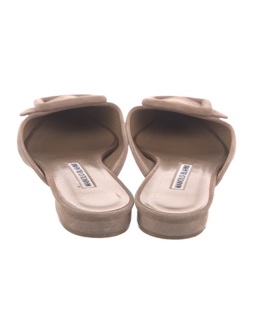 Manolo Blahnik Suede Mules