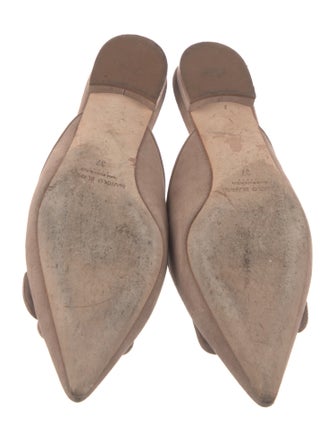 Manolo Blahnik Suede Mules