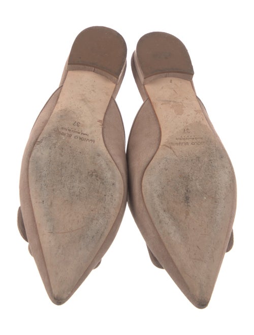 Manolo Blahnik Suede Mules