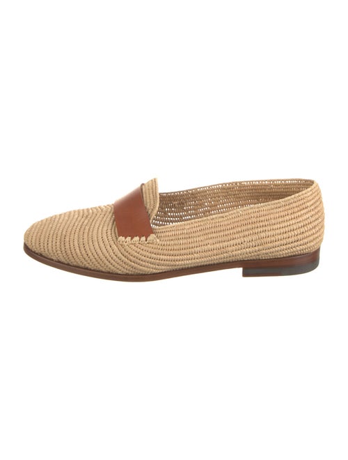 Manolo Blahnik zagora Raffia Loafers