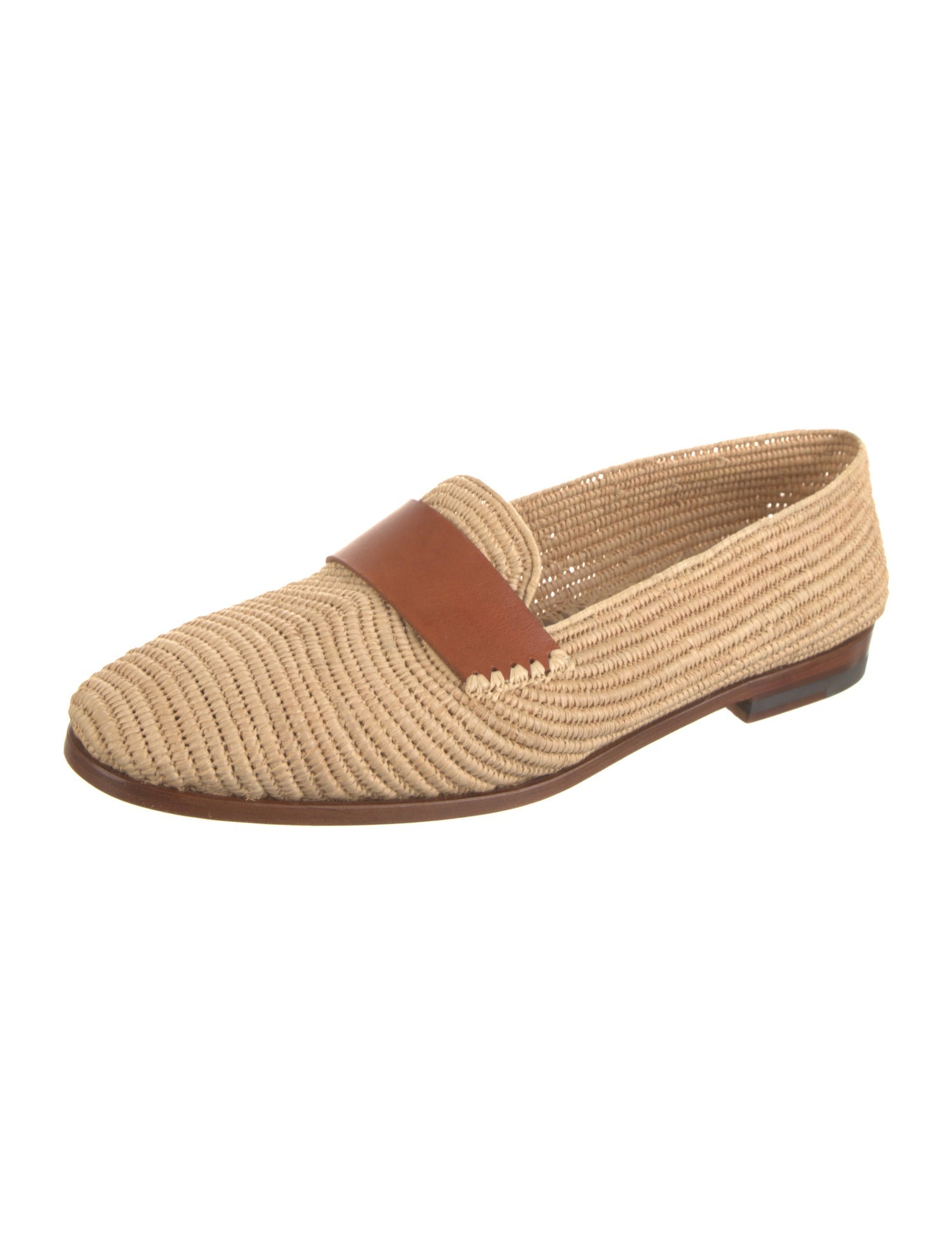Manolo Blahnik zagora Raffia Loafers