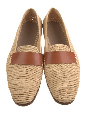 Manolo Blahnik zagora Raffia Loafers