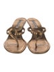 Manolo Blahnik Leather Slides