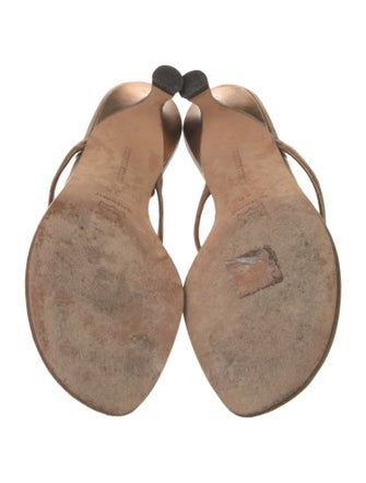 Manolo Blahnik Leather Slides