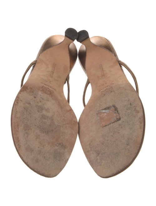 Manolo Blahnik Leather Slides