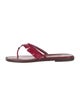Manolo Blahnik Patent Leather Flip Flops