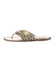 Manolo Blahnik Animal Print Slides