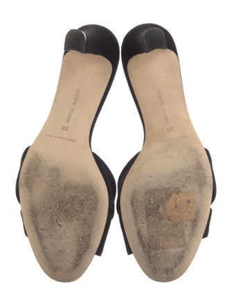 Manolo Blahnik Suede Slides