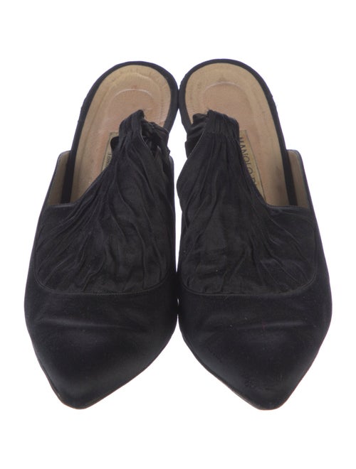 Manolo Blahnik Satin Mules