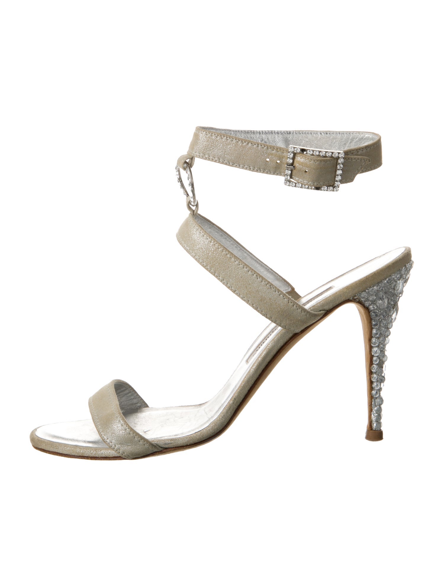 Manolo Blahnik Hangisi Leather Slingback Pumps