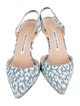 Manolo Blahnik Carolyne Denim Slingback Pumps
