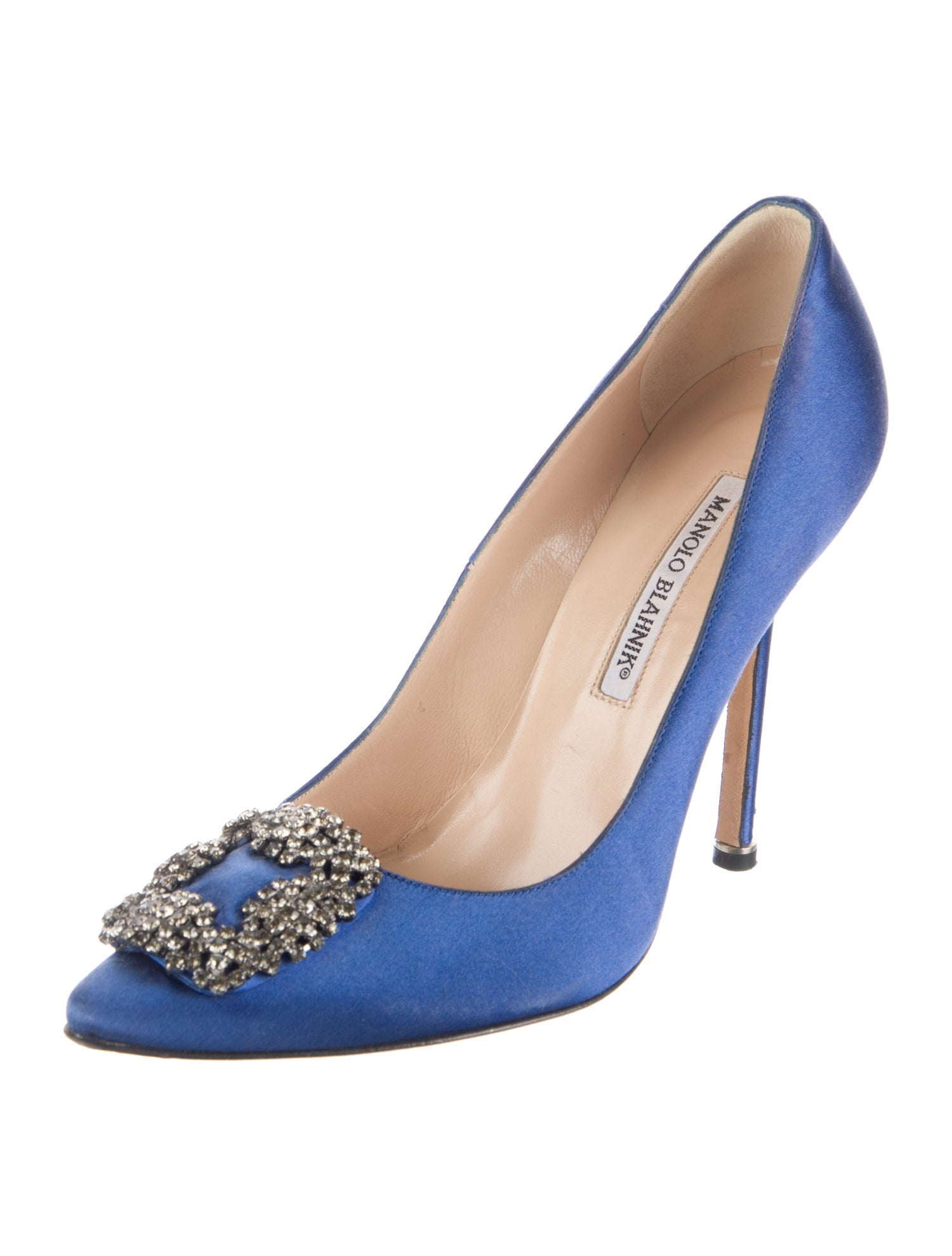 Manolo Blahnik Hangisi Satin Pumps