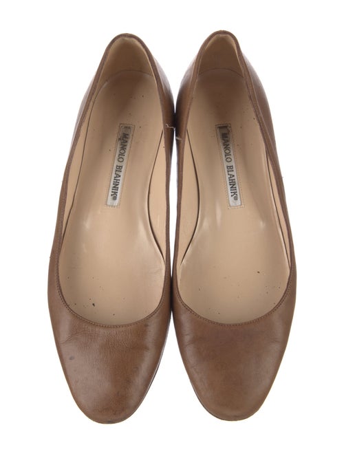 Manolo Blahnik Leather Flats