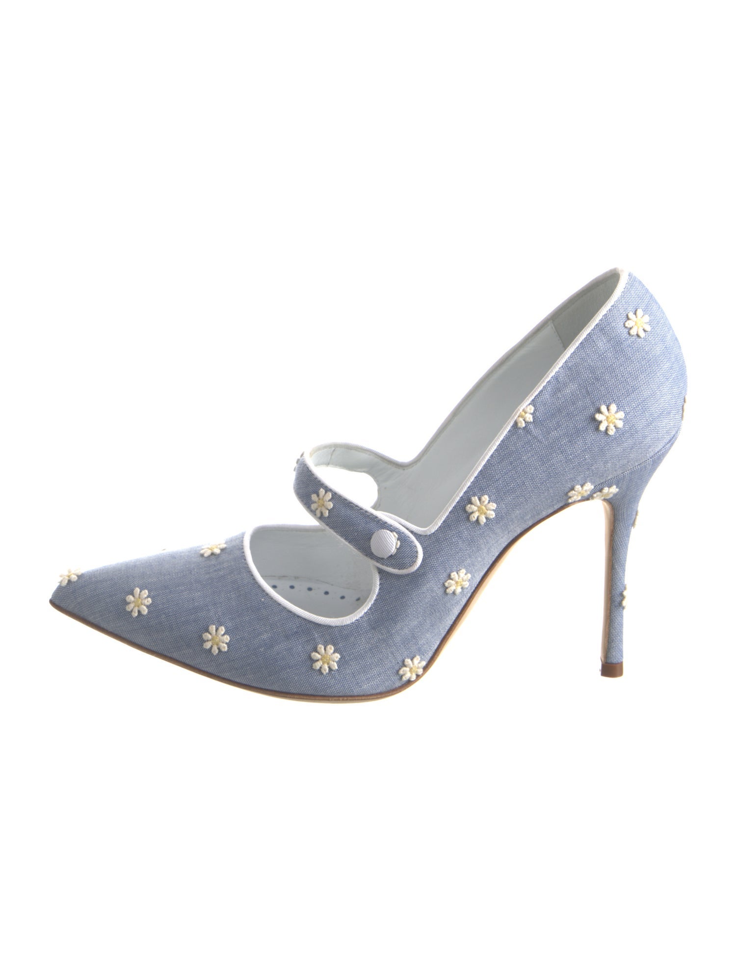 Manolo Blahnik Manolo Blahnik Camparinew 105 Canvas Pumps