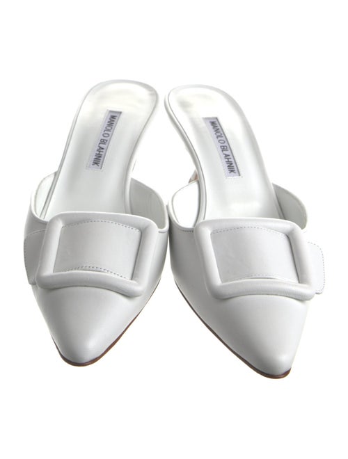 Manolo Blahnik Leather Mules