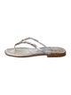 Manolo Blahnik Leather Flip Flops