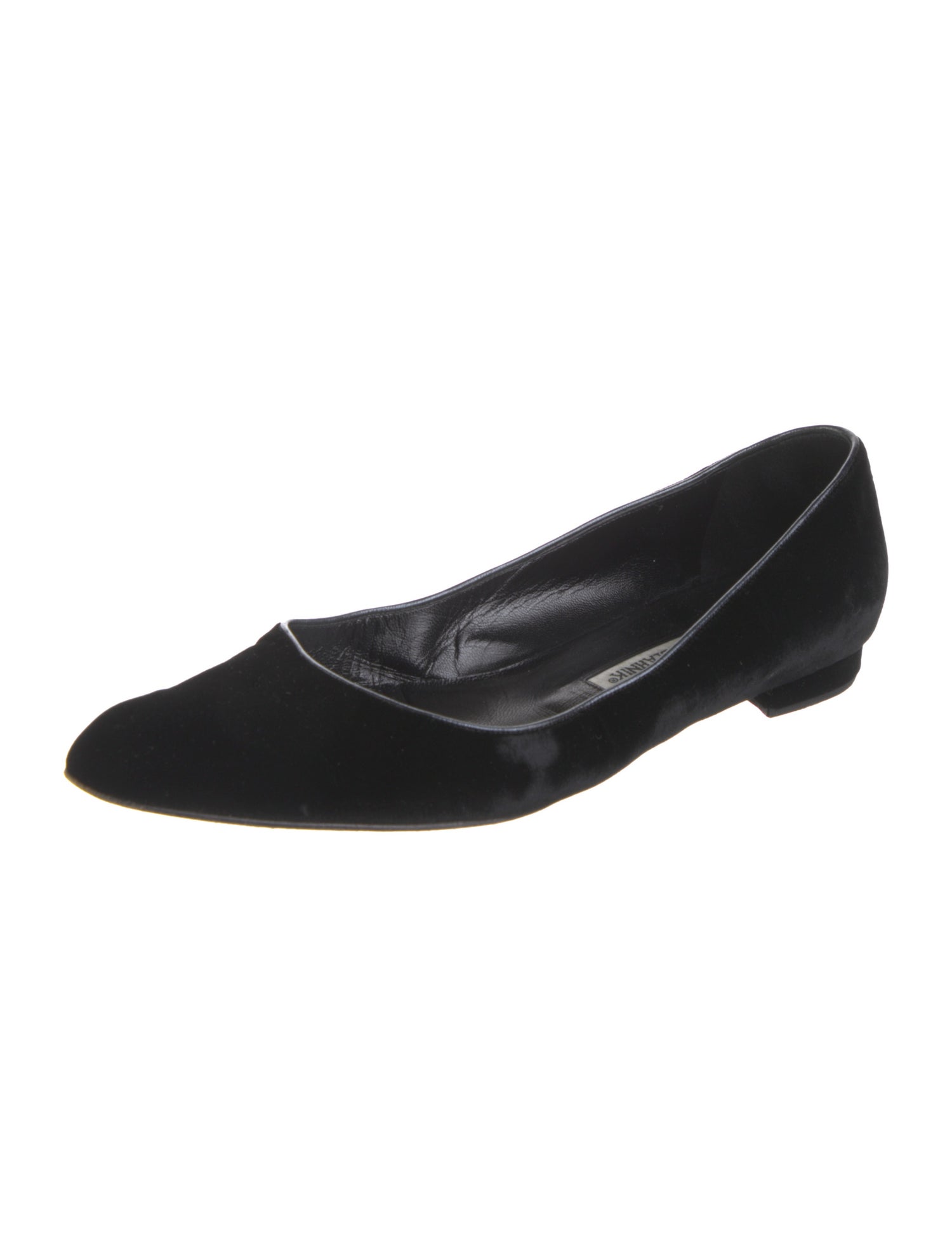 Manolo Blahnik Velvet Flats