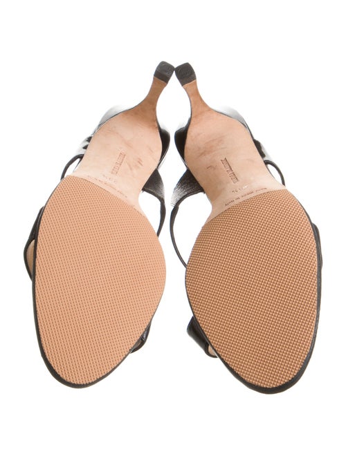 Manolo Blahnik Patent Leather Slides