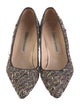 Manolo Blahnik Tweed Tweed Pattern Pumps