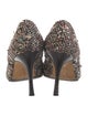 Manolo Blahnik Tweed Tweed Pattern Pumps