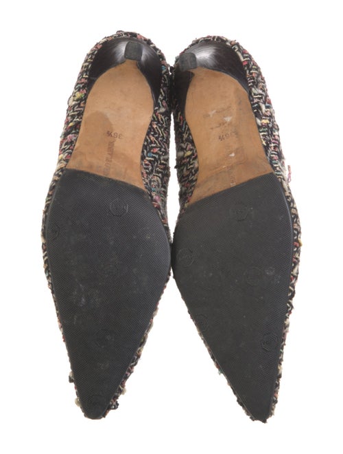 Manolo Blahnik Tweed Tweed Pattern Pumps