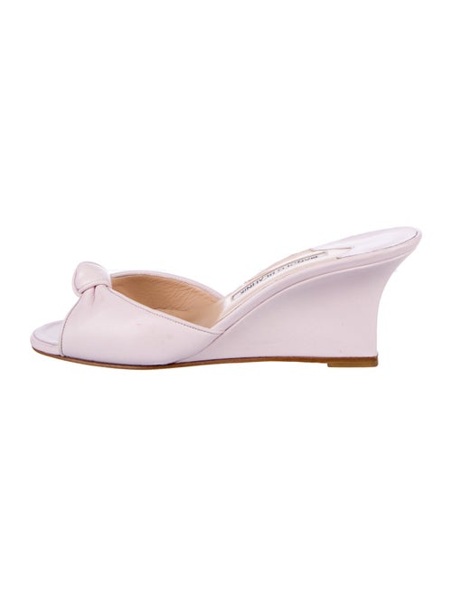 Manolo Blahnik Leather Slides