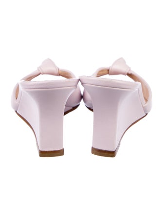 Manolo Blahnik Leather Slides