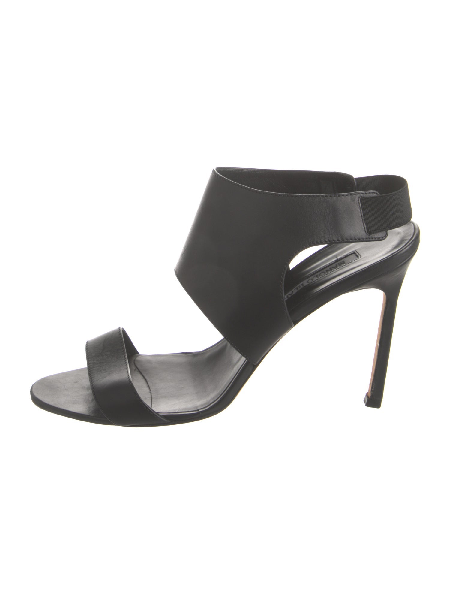 Manolo Blahnik Leather Slingback Sandals