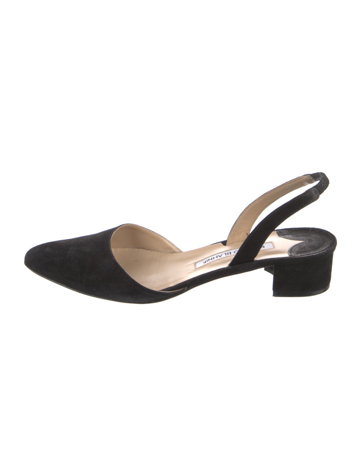 Manolo Blahnik Suede Slingback Pumps