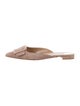 Manolo Blahnik Maysale Suede Mules
