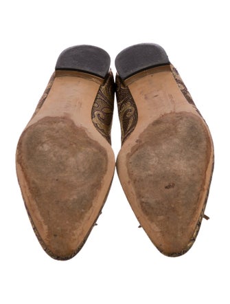 Manolo Blahnik Printed Ballet Flats