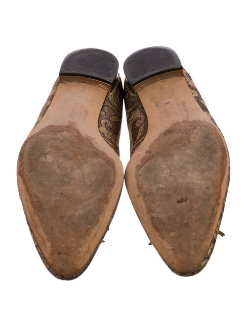 Manolo Blahnik Printed Ballet Flats