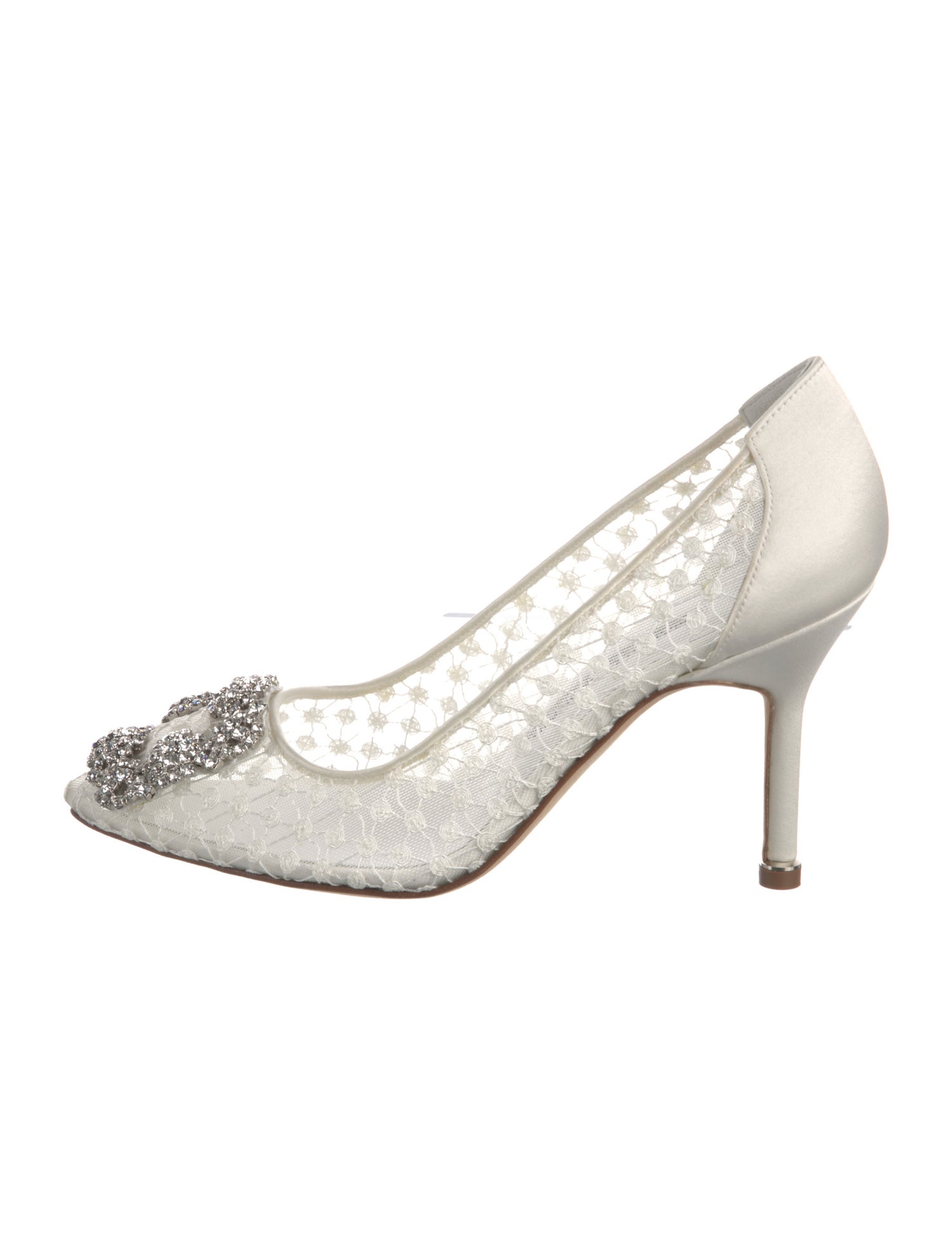 Manolo Blahnik Hangisi Mesh Pumps
