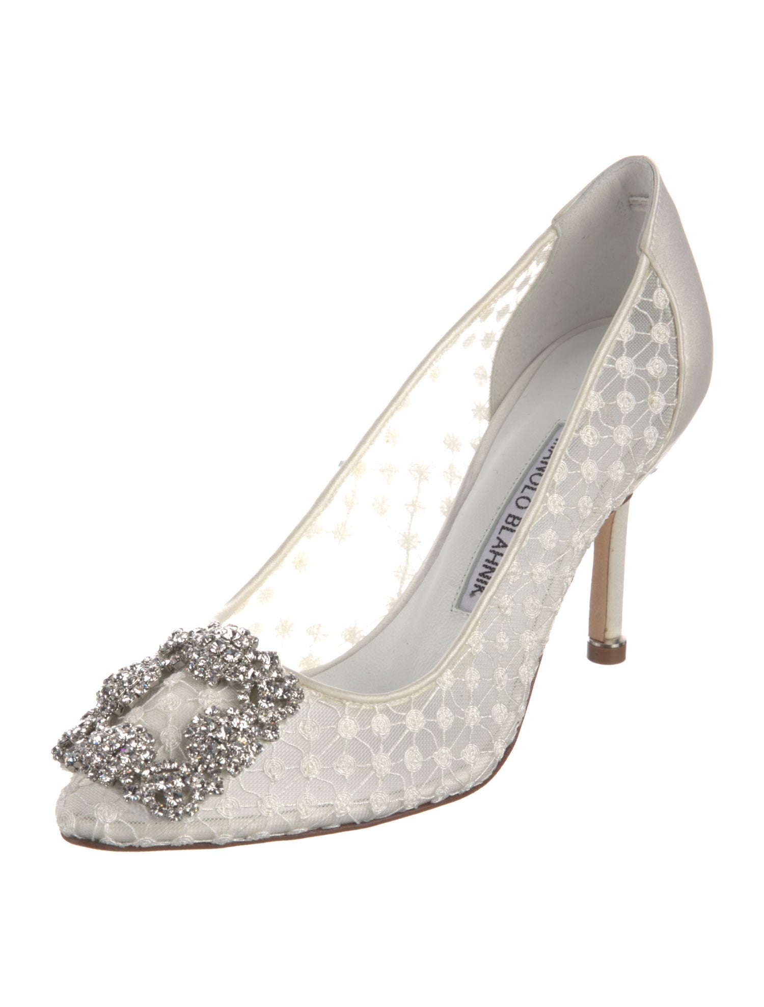 Manolo Blahnik Hangisi Mesh Pumps
