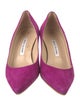 Manolo Blahnik Suede Pumps