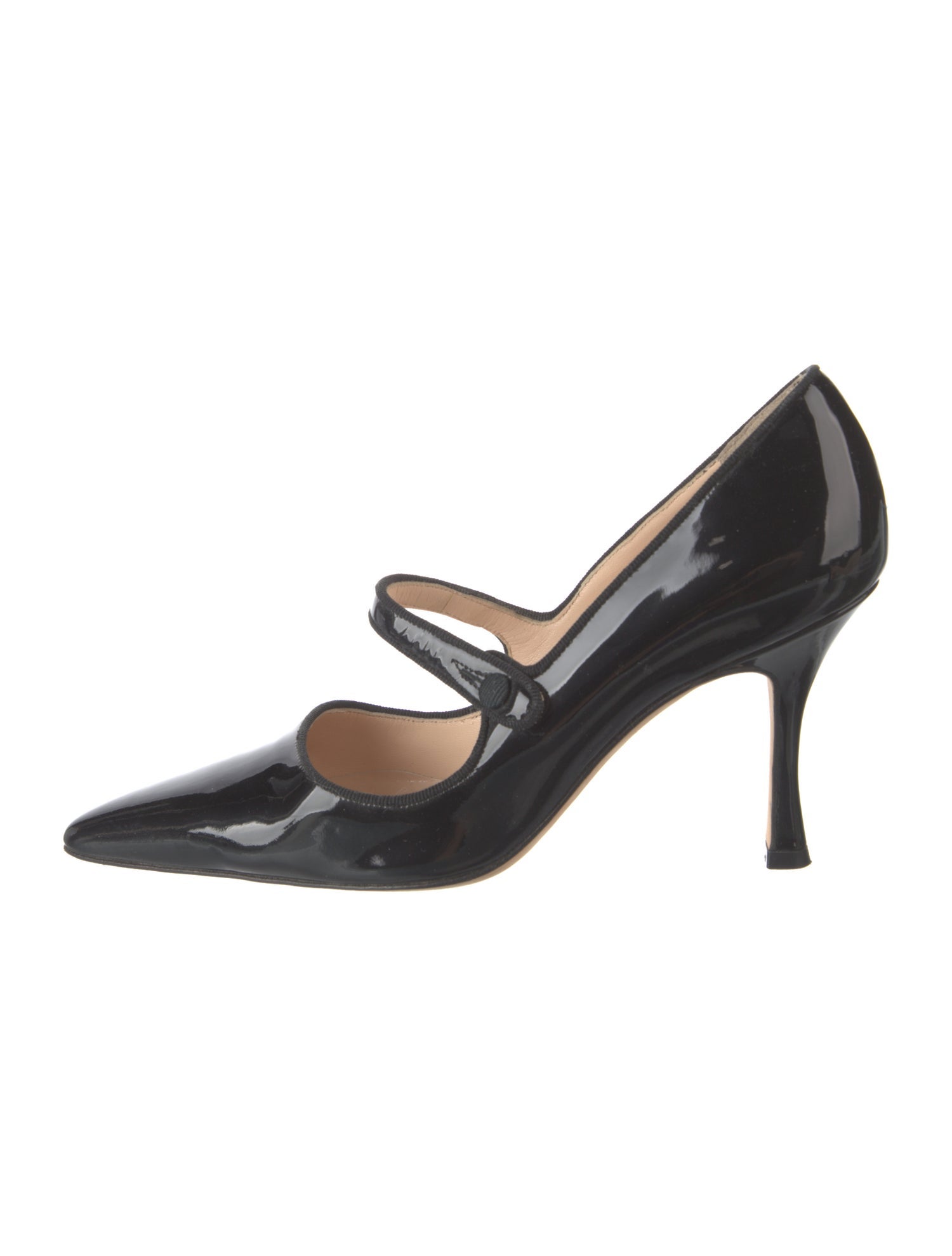Manolo Blahnik Camparinew Patent Leather Pumps