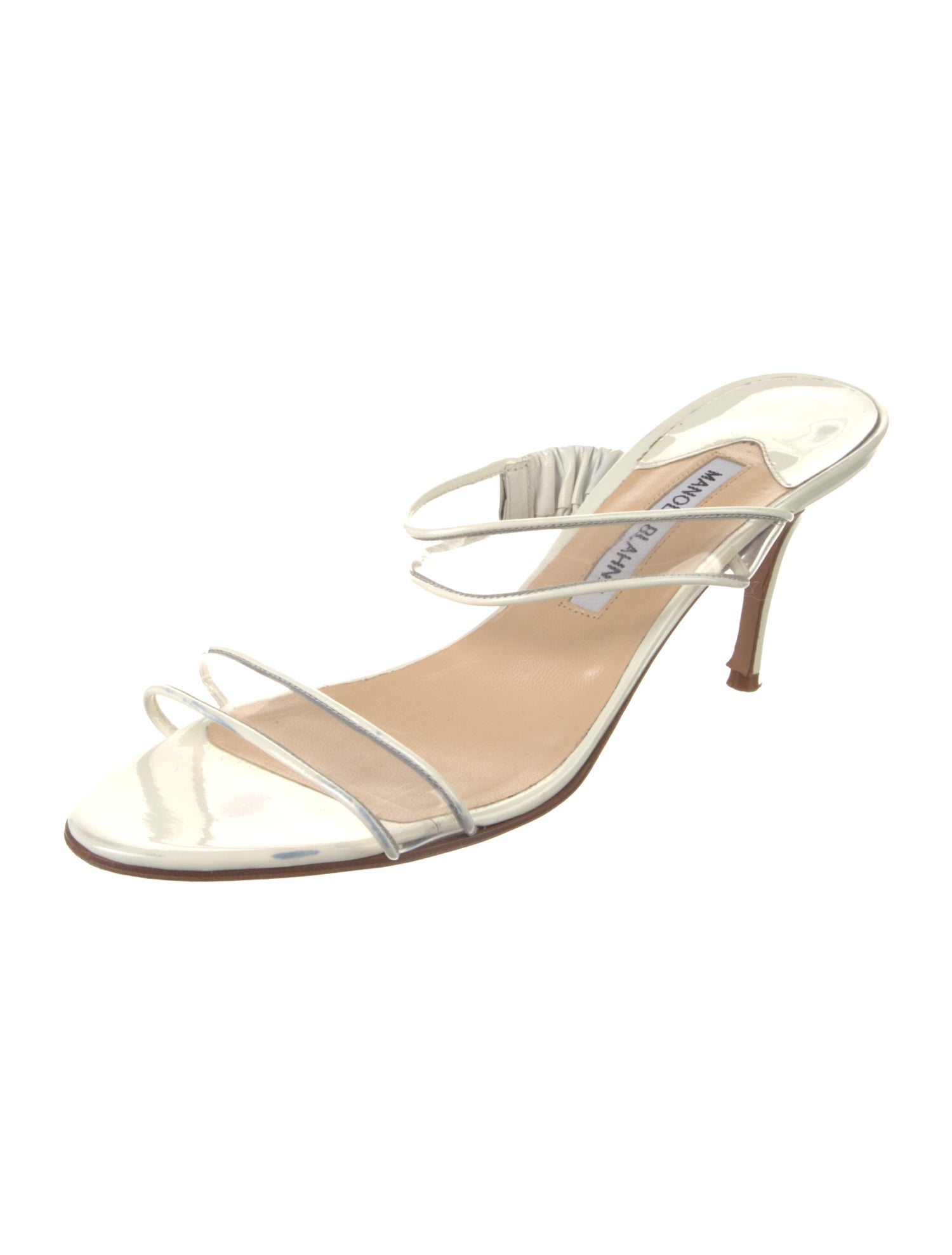 Manolo Blahnik Patent Leather Slides